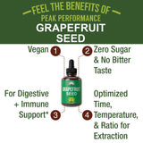Peak Performance Grapefruit Seed Extract Liquid Drops bottle side view