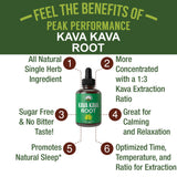 Peak Performance Kava Kava Extract Drops bottle with label