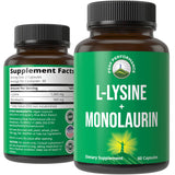 Peak Performance L-Lysine 1000mg supplement front view