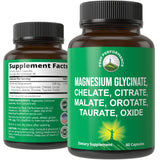 Peak Performance Magnesium 7 Forms 500mg capsule bottle front view