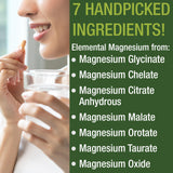 Peak Performance Magnesium 7 Forms 500mg capsules packaging details