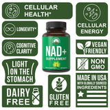 Peak Performance NAD+ Supplement 40g packaging details