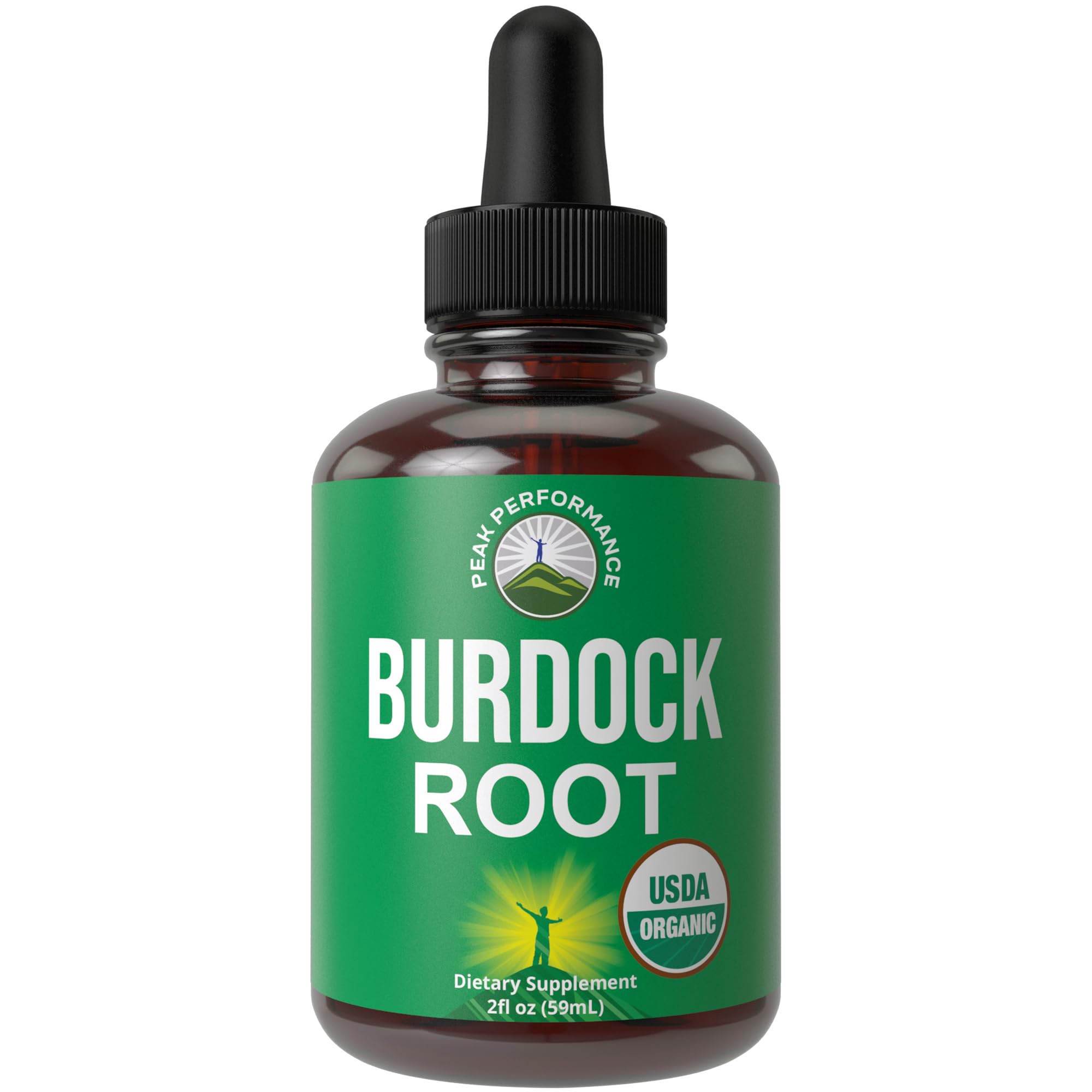 Peak Performance Organic Burdock Root Extract Drops front view