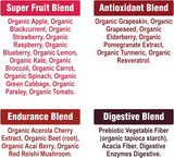 Peak Performance Organic Red Superfood Powder nutritional information