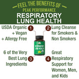 Peak Performance Organic Respiratory Lung Health Capsules packaging