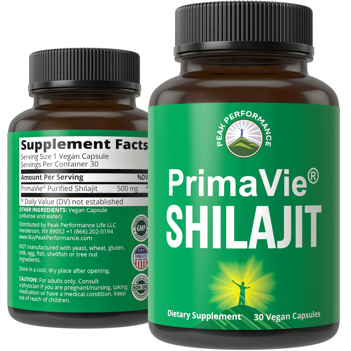 Peak Performance PrimaVie Purified Shilajit 41g front view