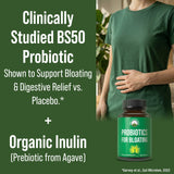 Peak Performance Probiotic Supplement bottle side view