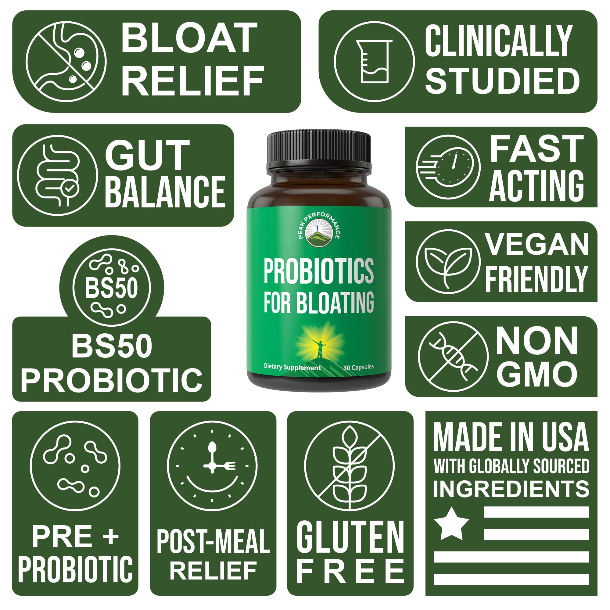 Peak Performance Probiotic Supplement with Vitamin Angels logo