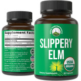 Peak Performance Slippery Elm Bark Capsules bottle front view