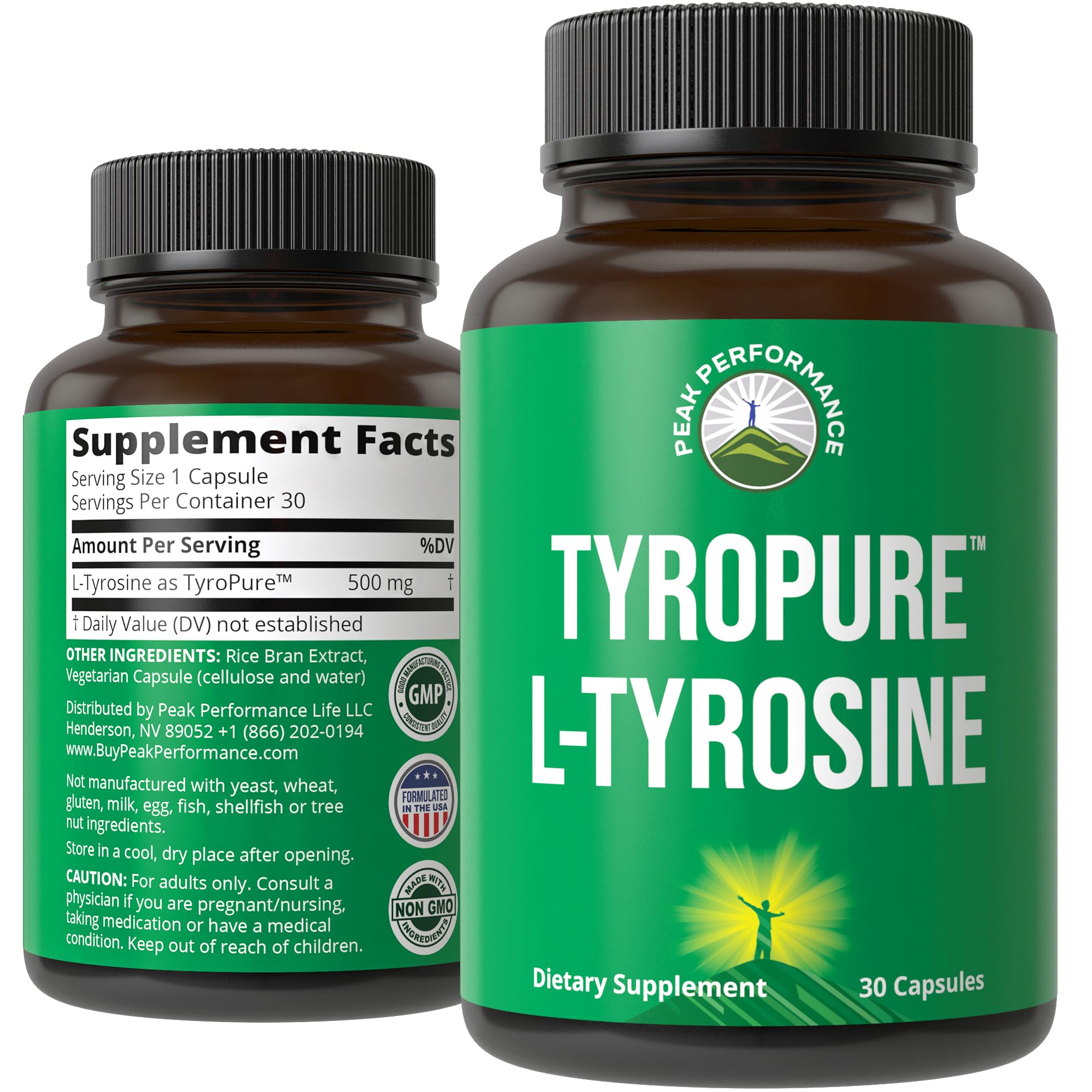 Peak Performance TyroPure L-Tyrosine 41g front view