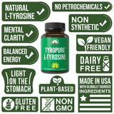 Peak Performance TyroPure L-Tyrosine 41g packaging