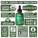 Peak Performance USDA Organic Liquid Drops Synbiotic with tea and juice