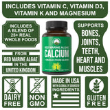 Peak Performance Vegan Calcium 150g back view