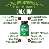 Peak Performance Vegan Calcium 150g side view
