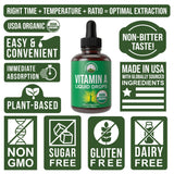 Peak Performance Vitamin A Liquid Drops on a wooden table