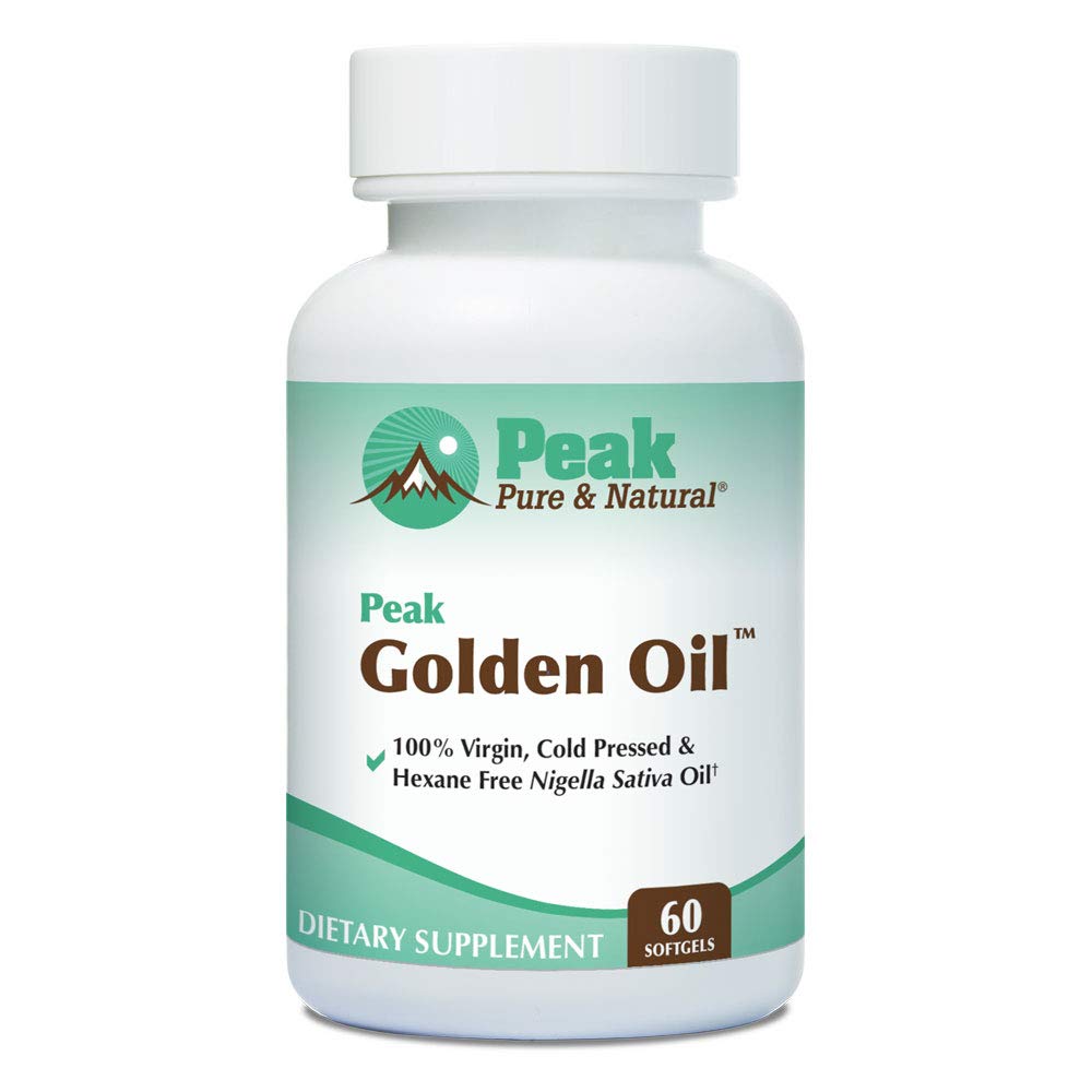 Peak Pure & Natural Black Seed Oil bottle front view