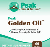 Peak Pure & Natural Black Seed Oil bottle side view