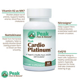 Peak Pure & Natural Cardio Platinum supplement packaging
