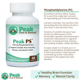 Peak Pure & Natural Phosphatidylserine Supplement packaging