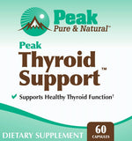 Peak Pure & Natural Thyroid Support supplement side view