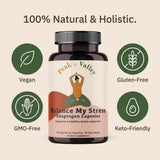 Peak + Valley Herbal Supplement bottle side view