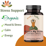 Peak + Valley Herbal Supplement with water glass