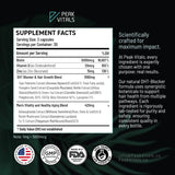 PEAK VITALS Saw Palmetto Men's Supplement side view showing capsule details