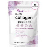 Peakhealth Collagen Peptides Powder 454g front view