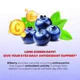 PEAKPURY Bilberry Supplement bottle side view