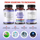 PEAKPURY Bilberry Supplement packaging details