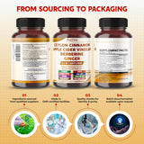 PEAKPURY Cinnamon 13-in-1 Advanced Formula supplement bottle with lifestyle setting