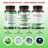 PEAKPURY Citrus Bergamot Capsules with a natural background
