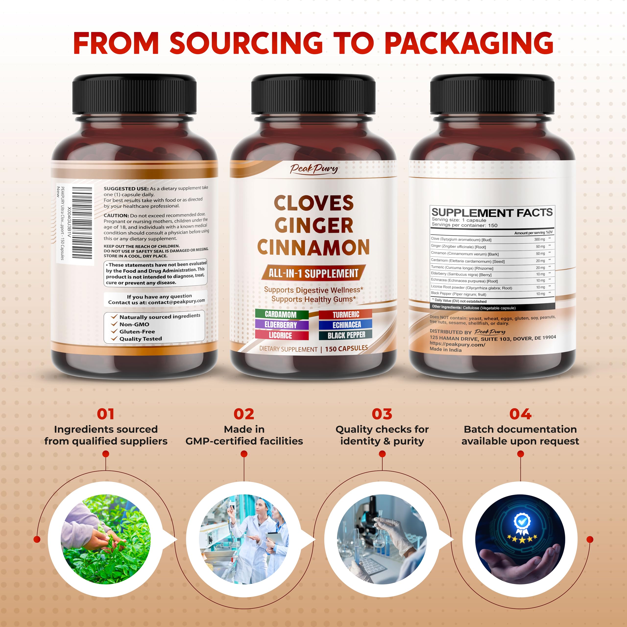 PEAKPURY Cloves Supplement lifestyle scene