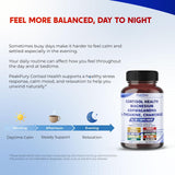 PEAKPURY Cortisol Capsules displayed with measuring spoon