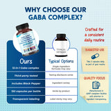 PEAKPURY GABA 5-HTP Capsules with a measuring spoon