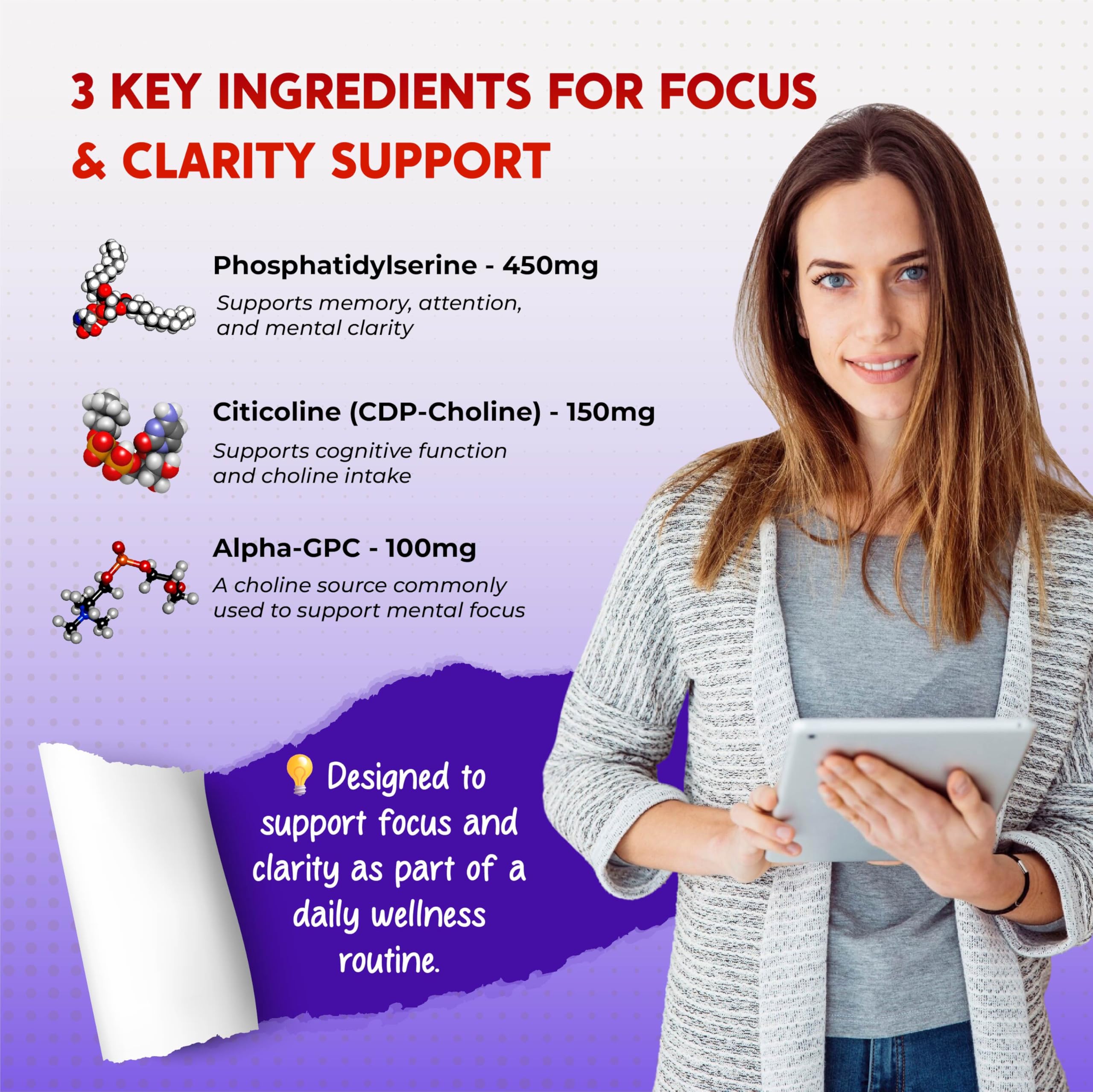 PEAKPURY Lecithin Supplement with a measuring spoon