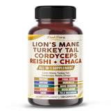 PEAKPURY Lion's Mane Mushroom Capsules bottle front view