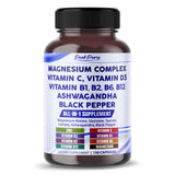 PEAKPURY Magnesium Capsules 120 count front view
