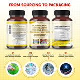 PEAKPURY St. John's Wort capsules in a hand
