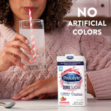 Pedialyte Electrolyte Drink Mix Berry Frost mixed in a glass