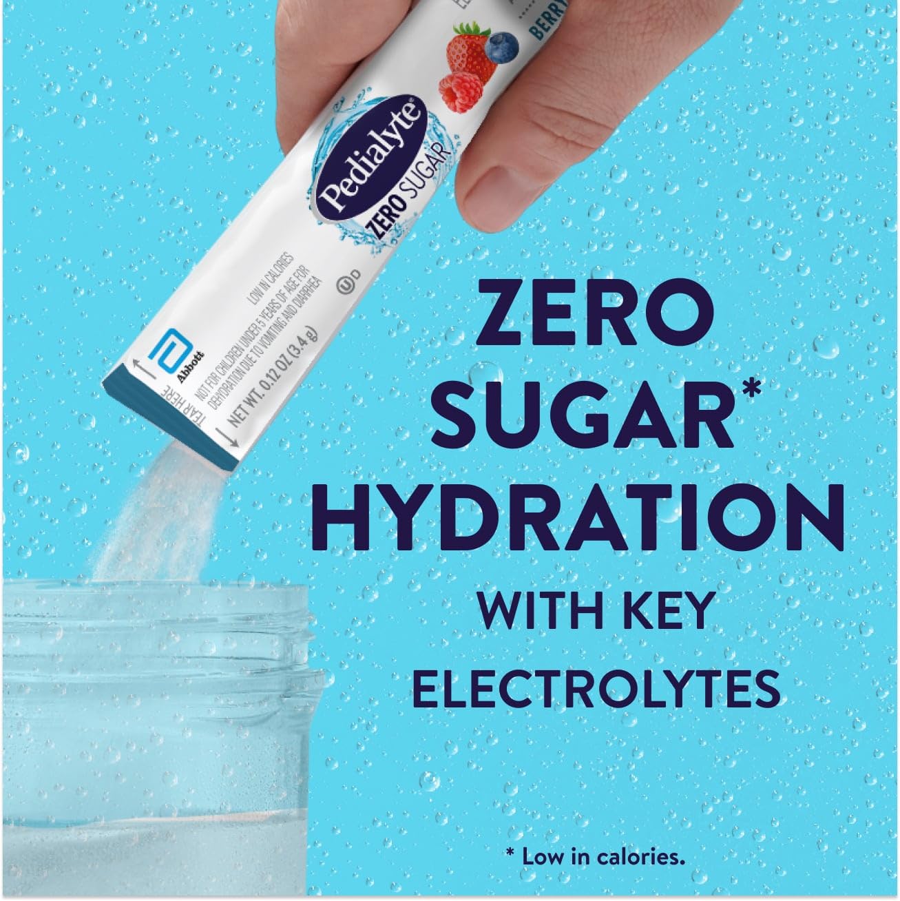 Pedialyte Electrolyte Drink Mix Berry Frost packaging