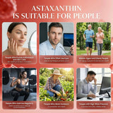 Peehss Astaxanthin bottle with softgels spilled out