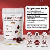 Peehss Astaxanthin ingredients list on bottle