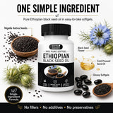 Peehss Black Seed Oil Capsules showing nutritional information