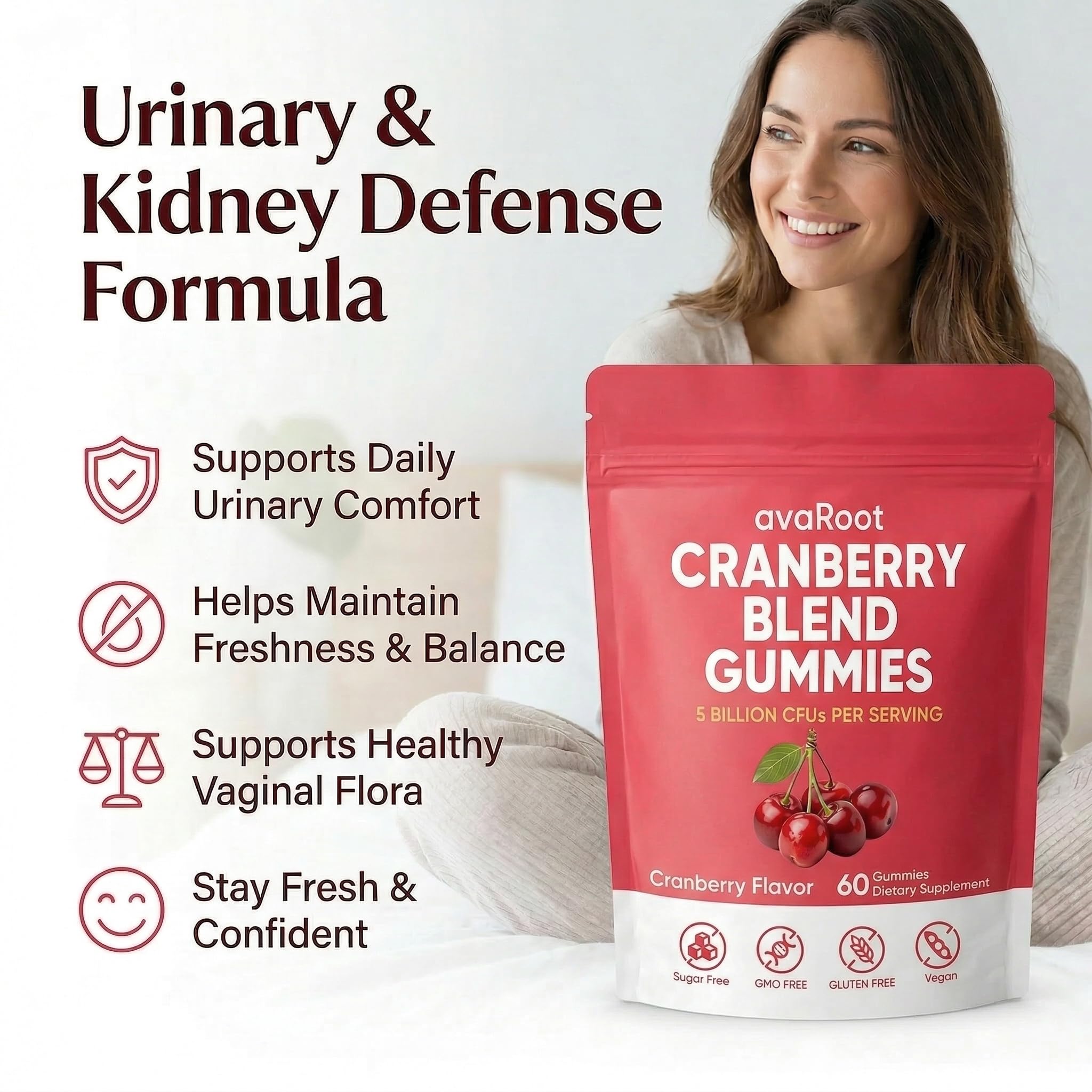 Peehss Cranberry Blend Gummies side view showing gummy texture