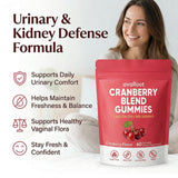 Peehss Cranberry Blend Gummies side view showing gummy texture