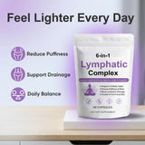 Peehss Echinacea 6 in 1 Lymphatic Complex back view with nutritional information