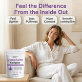 Peehss Echinacea 6 in 1 Lymphatic Complex capsules in a glass of water