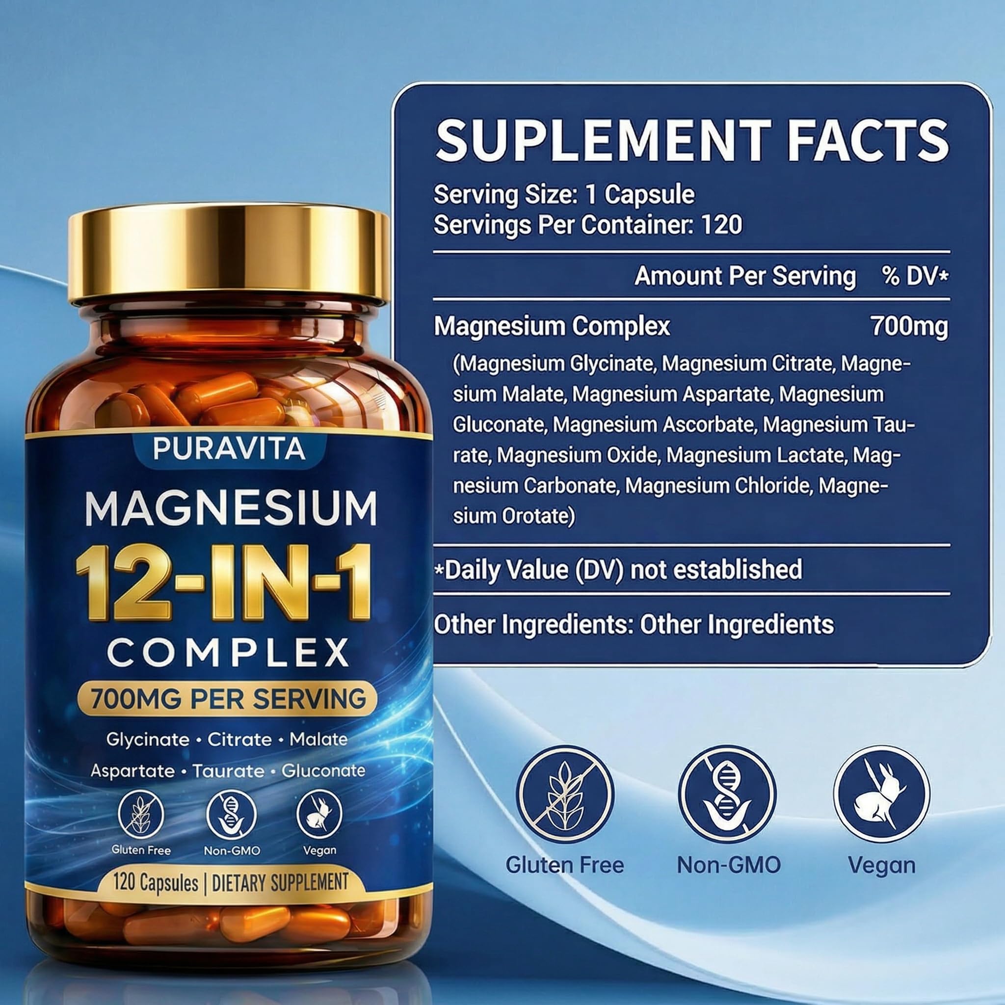 Peehss Magnesium Complex capsules close-up