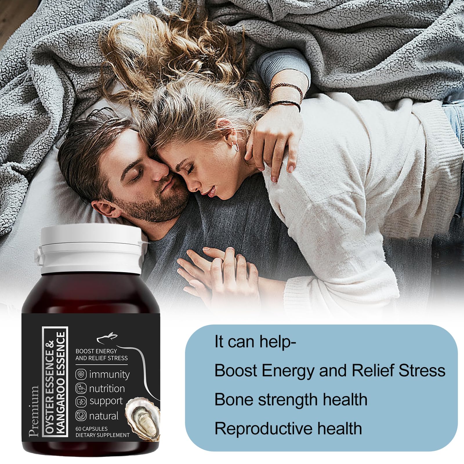 Peehss Pure Oyster Extract Zinc Supplement capsule close-up